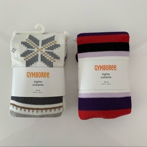 NWT 2 Pairs of Gymboree Size 10-12 Kids Tights
